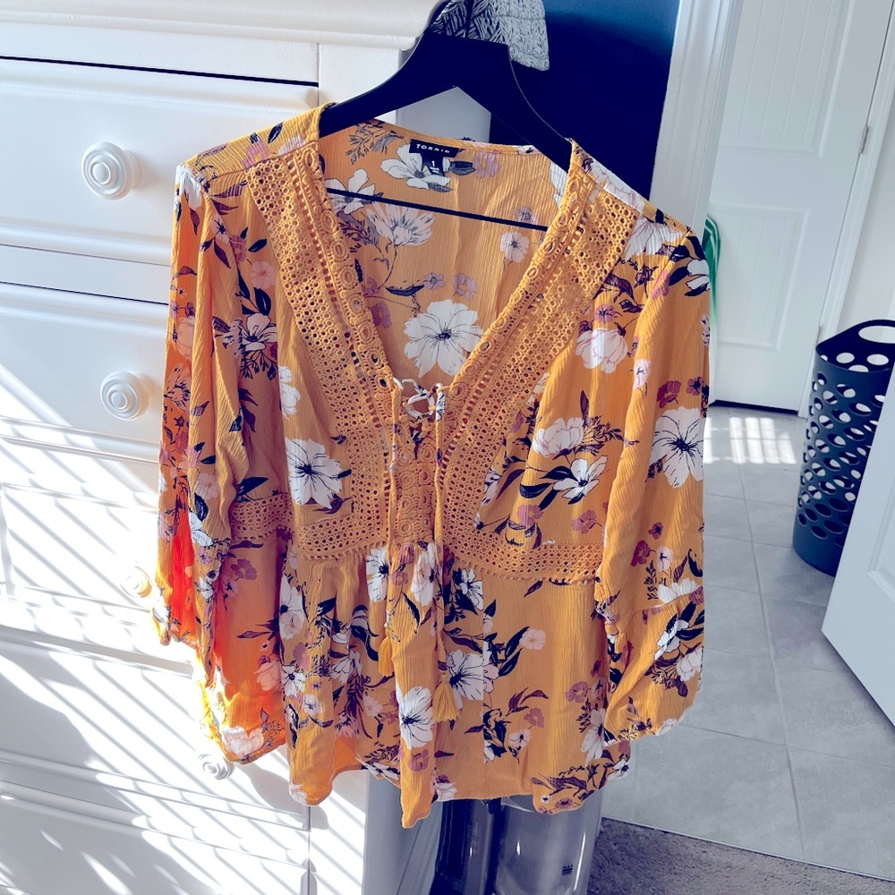 Golden yellow blouse